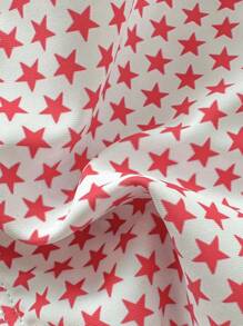 Soleia Set bikini a fascia a nodo con stampa a stelle per donne