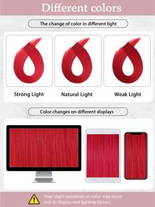 10 件装 100% 真人发丝接发 红色 25 克 18 英寸 丝滑无缝隐形 适合稀疏发质 女士 优质浓密发梢 健康真人发丝接发 隐形接发带 适合沙龙 - SRed - 查看 9