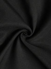 1 pezzo Pantaloni alla caviglia larghi con stampa floreale grigia, vita elastica, gamba dritta, adatti per ragazze adolescenti, autunno/inverno, vacanze, estate, viaggio