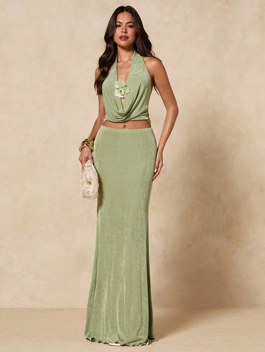 SHEIN BAE 女士日常两件套服装