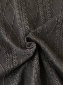 SHEIN 2pcs/Set Toddler Boys Cute Casual Sports Striped Print Half-Placket Polo Shirt And Solid Color Sports Long Pants, Suitable For Daily Wear, School, Outdoor, Dining, Summer Camp, Spring/Summer - Grey - View 4