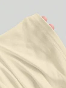 Sweetra 3pcs/Set Sexy Backless Breathable & Moisture-Wicking Short Sleeve Slim Fit Women T-Shirt Tops Set - Multicolor - View 5