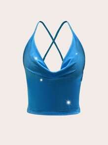 Flirla 加大码 2 件套春夏圆领吊带背心和花卉印花网眼高低裙，适合度假、海滩、日常穿着 - 彩色 - 查看 3