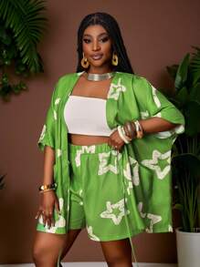 Slaydiva 2025 New Summer Outfits For Women, Exclusive Resort Casual Green Loose Woven - Multicolor - View 6
