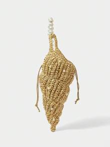 SHECARRY Women's Boho Style Fashion Shoulder Bag - Beige - View 7