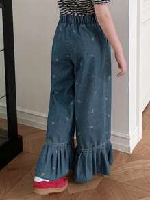 DAZY Tween Girls Tween Girl Fall Denim Pants,Back To School Clothes - Medium Wash - View 3