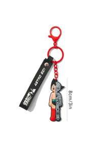Astro Boy X SHEIN Cool Cartoon Character Keychain, Bag Hanger, Gift - Multicolor - View 3
