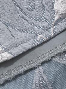 DAZY Elegante vestito da donna a metà lunghezza con scollo a barca, maniche a volant e texture, adatto per l'estate
