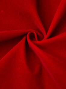 SHEIN Clasi Vestido elegante de verano para damas con cuello de corazón, mangas abultadas cortas y unicolor