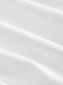 SHEIN MOD HIGH NECK SOLID POCKET JUMPSUIT WITH BELT Summer - White - View 4