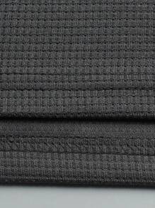 Manfinity Homme Set di polo e pantaloncini tinta unita da uomo, casual e minimalista per uso quotidiano