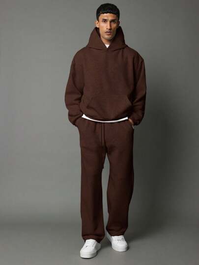 Panelled Overhead Hoodie And Jort With Small Graphic Print 2