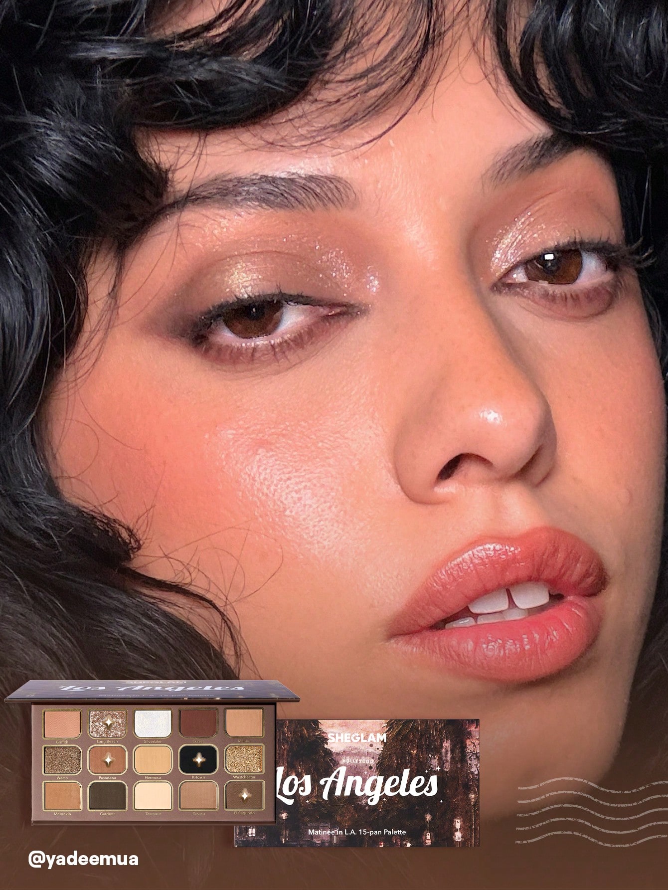 SHEGLAM MatinéE In L.A. باليت 15 لون علامة تجارية...