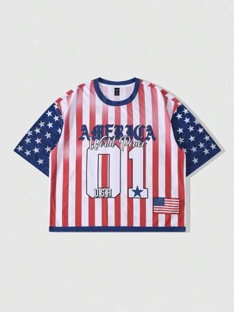 Street Life Camiseta deportiva de manga corta de tela de malla para hombre, jersey atlético