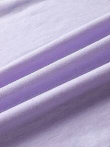 HARRY POTTER X SHEIN Tween Girl Casual Cartoon & Letter Graphic Short Sleeve T-Shirt, Suitable For Summer