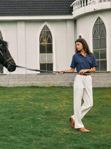 Briarwyn Summer Casual Simple Letter Embroidered Short Sleeve T-Shirt Summer 0utfits For Women Classy Outfits For Women