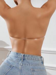 SHEIN Lace Adhesive Bra, Suitable For Everyday Wear - Black - View 2