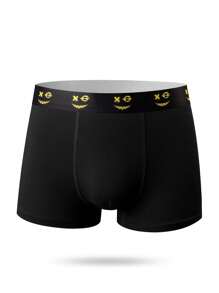 SHEIN Confezione da 5 pezzi di biancheria intima slip casual con stampe di cartoni animati per ragazzi pre-adolescenti