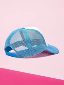 THE POWERPUFF GIRLS X SHEIN Blossom, Bubbles, Buttercup Pattern Adjustable Baseball Cap - Blue - View 4