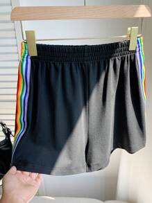 Comfortcana Women's Solid Color Fashionable Shorts, Suitable For Summer - Black - View 6