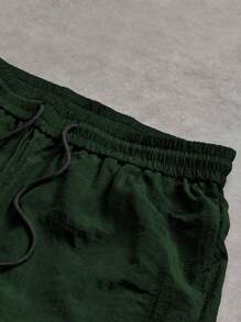 Manfinity Sport Corelite Men's Letter Print Drawstring Waist Tapered Sports Pants