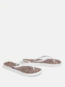 Grefit Damen Mode Schwarze Flip Flops - Braun - Übersicht 4