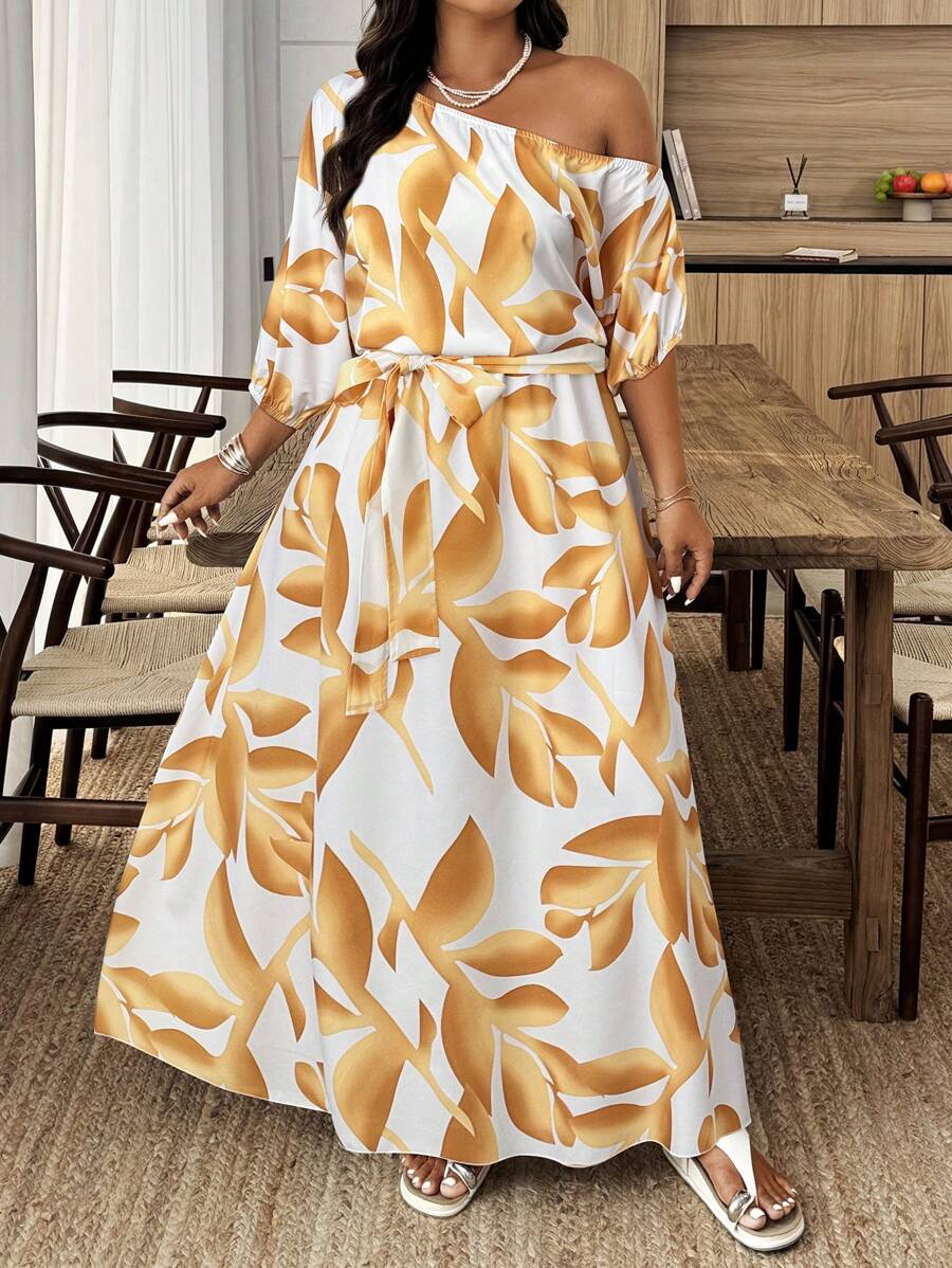 Flora | Elegant Floral Asymmetrical Dress