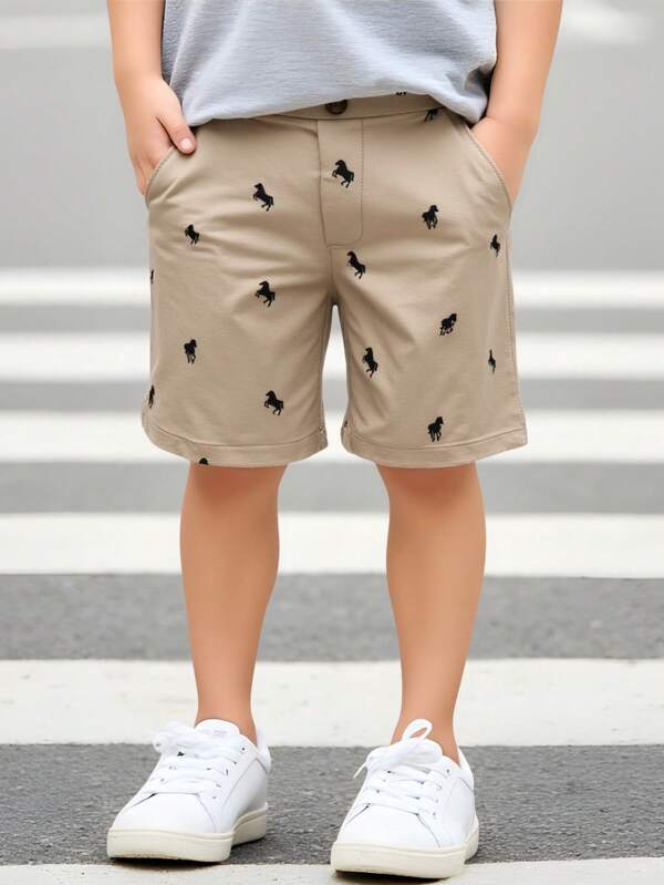 Set de 2 piezas que incluye cinturón: Pantalones cortos y pantalones con cinturón elástico en la cintura, de estilo práctico y lindo en color caqui, aptos para fiesta de cumpleaños, fiesta de noche, evento, boda, baby shower, invitado de boda, paje, pajecito, niña de las flores