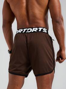 Gym Rark 男士运动跑步健身透气速干短裤健身服跑步短裤 - 駝色 - 查看 6