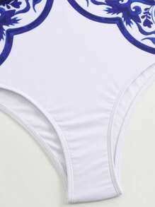 Swim Oasis 1 Stück Große Größen Einteiliger Badeanzug Set mit 3 Stücke, für Damen Sommer Urlaub Strandmode