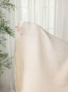 SHEIN Najma 女士优雅休闲日常蕾丝边长袍 - 白色 - 查看 7