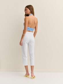 Nöista Pantalones capri ajustados para mujer, estilo casual diario, para salir, pantalones cortos de verano, estilo de vacaciones, pantalones de uso diario