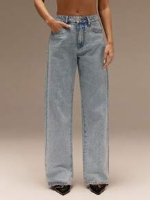 SHEIN Forever 21 春夏女士浪漫/舞会/正式/生日/90 年代/商务休闲/优雅/西部装/外出/时尚/休闲/Y2K 服装/俱乐部/办公室/鸡尾酒会/复古/紧身/狂欢服装/搞笑/优雅/老钱/街头服饰/度假/乡村音乐会/工作/端庄/春假/单身女郎服装/音乐会/坏人/基本款/毕业/蓝色水洗/低腰/宽松/直筒/阔腿/牛仔装/牛仔裤