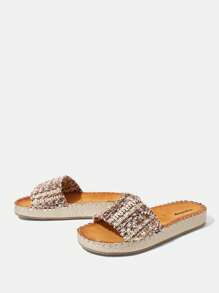 Styleloop 夏季度假休闲厚底渔夫凉鞋 - 棕色 - 查看 4