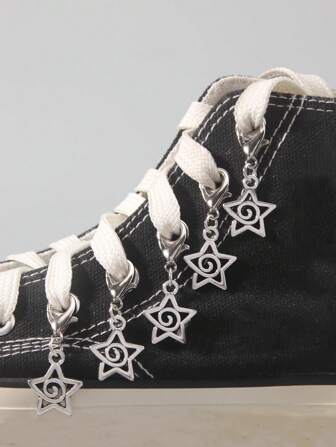 5 pièces/set Décorations de chaussures vintage en spirale et en étoile pour la décoration de la maison, DIY