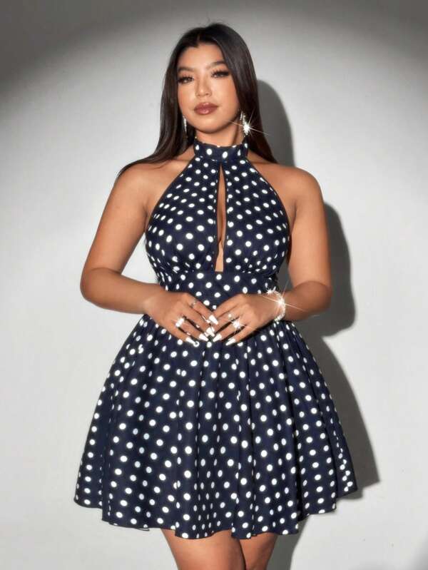 Viva Relle Plus Size Sexy Off The Shoulder Backless Bow Floral Trim Casual Vacation Elegant Dress