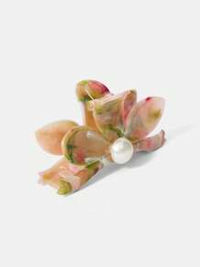 MOTF PREMIUM KẸP TÓC 3 LÁ HOA NGỌC TRAI GIẢ KẸP TÓC KẸP TÓC KẸP HÀM TÓC KẸP TÓC KẸP TÓC KẸP TÓC - Màu Hồng  Dưa hấu - Xem 5