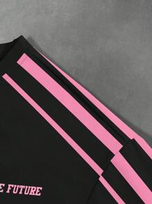 PAVTROS 男式字母与自由女神像图案圆领短袖休闲 T 恤