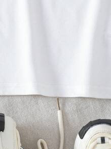 Sparklyn 3件装 少女基础休闲爱心印花背心，夏季可爱童装上衣 - 白色 - 查看 3