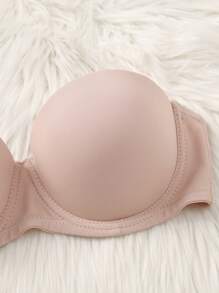 3件套女士简约纯色无钢圈文胸 - 彩色 - 查看 3