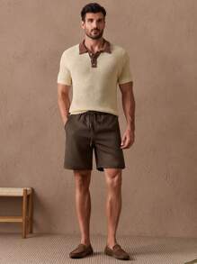 Manfinity VCAY Men Drawstring Waist Shorts