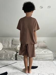 DAZY 大男孩秋季睡衣/家居服 - 棕色 - 查看 6
