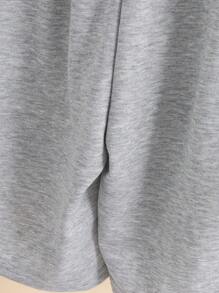 4pcs Tween BoysElastic Waist Letter Graphic Loose Fit Basic Mid-Length Shorts, Suitable For Summer Sports & Casual Wear, Great For Outdoor Activities - Multicolor - View 8