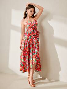 Breezaya Women's Spaghetti Strap Dress, Fashionable Suitable For Summer - Multicolor - View 5