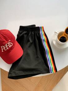 Comfortcana Women's Solid Color Fashionable Shorts, Suitable For Summer - Black - View 4