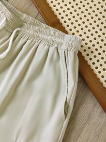 Manfinity Dauomo 3 Pcs Men's Summer Casual Solid Color Cargo Shorts Set - Multicolor - View 5