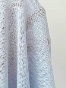 Chiquease 新中式轻薄透明开襟短款开衫