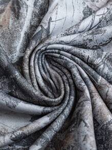 Manfinity 2pcs Men's Tree Branch Print T-Shirt & Pants Set - Multicolor - View 8