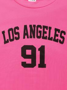 SHEIN 2 Stück/Set Tween Mädchen Camouflage Loose Woven Cargo Hose & Kurzarm T-Shirt, Schule, Campus, Uni, Streetwear