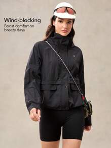 OutZeal Women's Water-Resistant Lightweight Packable Hat Outdoor Rainshell Jacket Hiking Camping